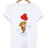 girl with yhe balloons t-shirt