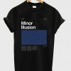 minor illusion plate t-shirt