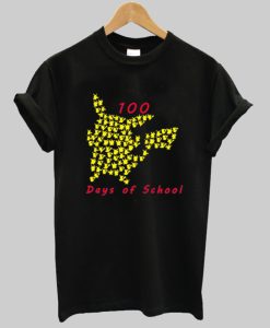 Pokemon Pikachu 100 day of school t-shirt