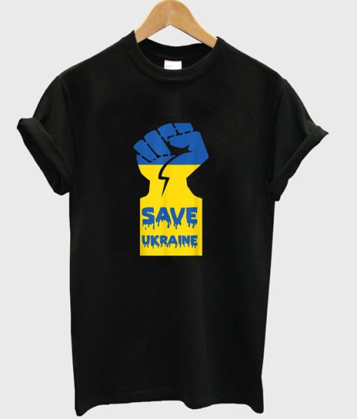 stand hand save ukraine t-shirt