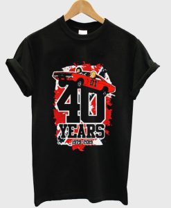 40 Years 1979-2019 The Dukes of Hazzard T-Shirt