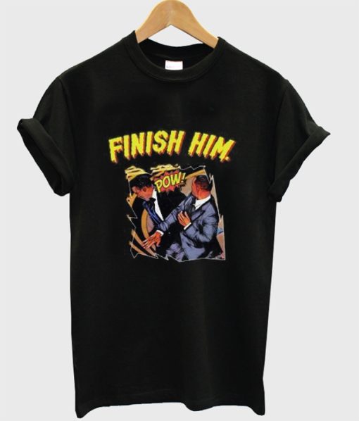 FINISH HIM Will Smith Slap T-shirt