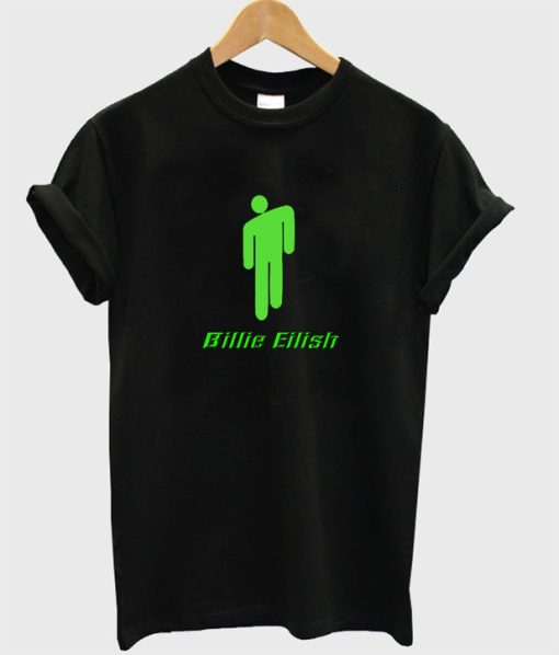 billie eilish green logo t-shirt