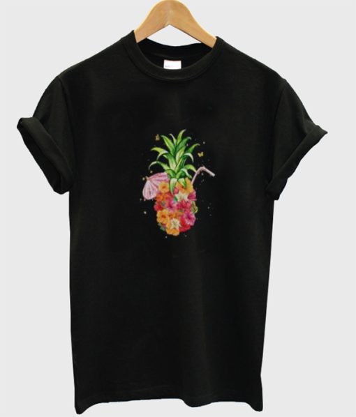 Pineapple Flowers T Shirt