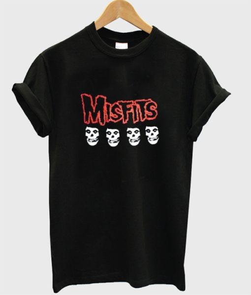 Misfits 4 Skull Logo T-Shirt