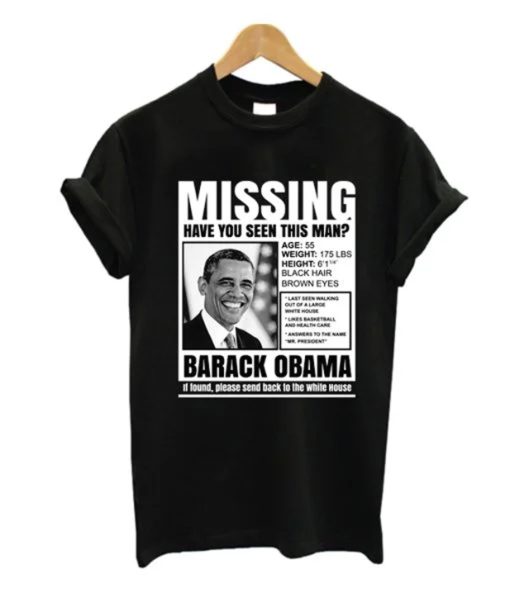 Missing Obama T Shirt