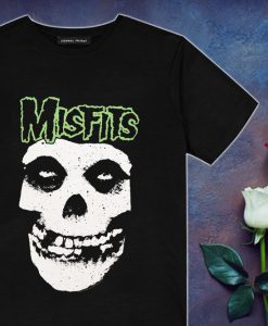 Misfits Green Fiend Skull T Shirt