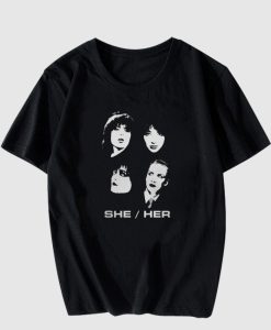She Her Hers Band T-Shirt SD